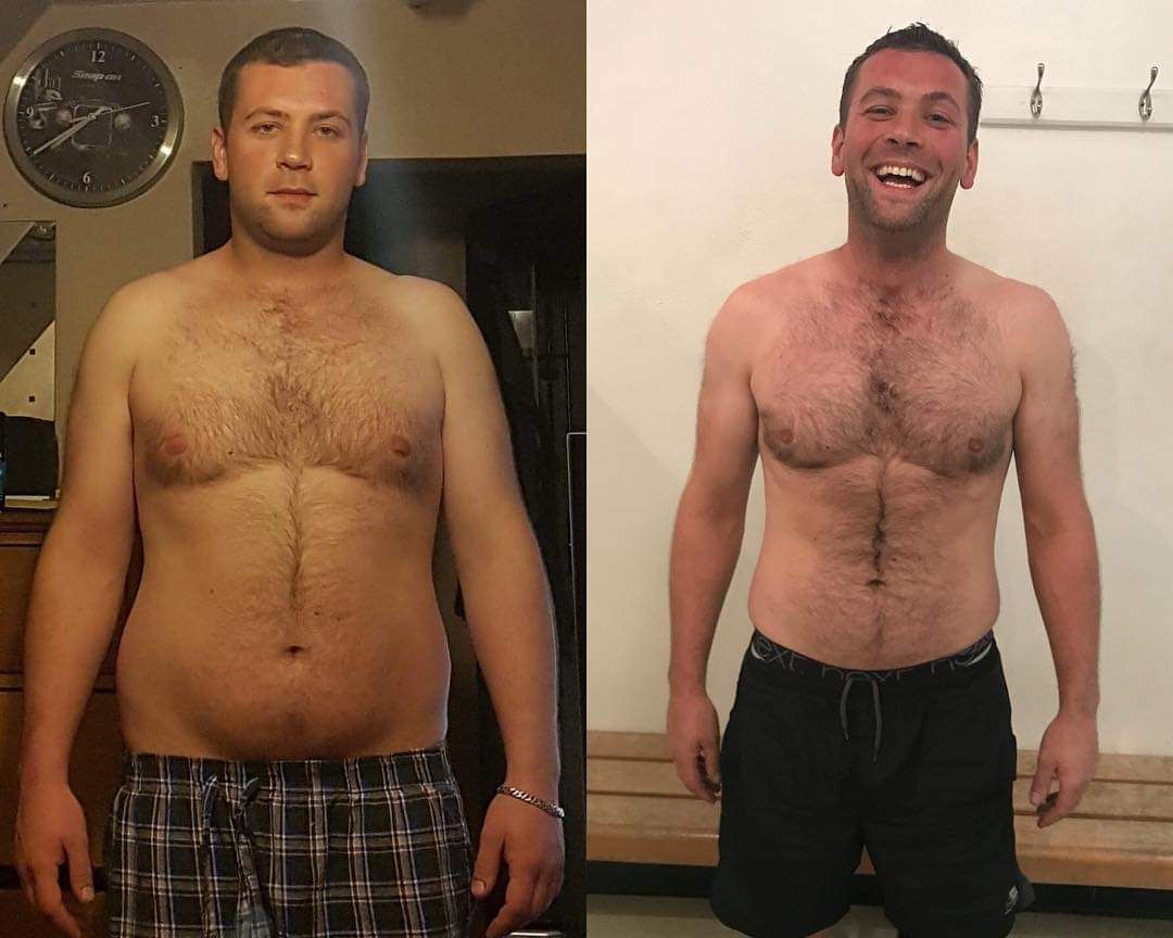 Client D after transformation, 14 weeks