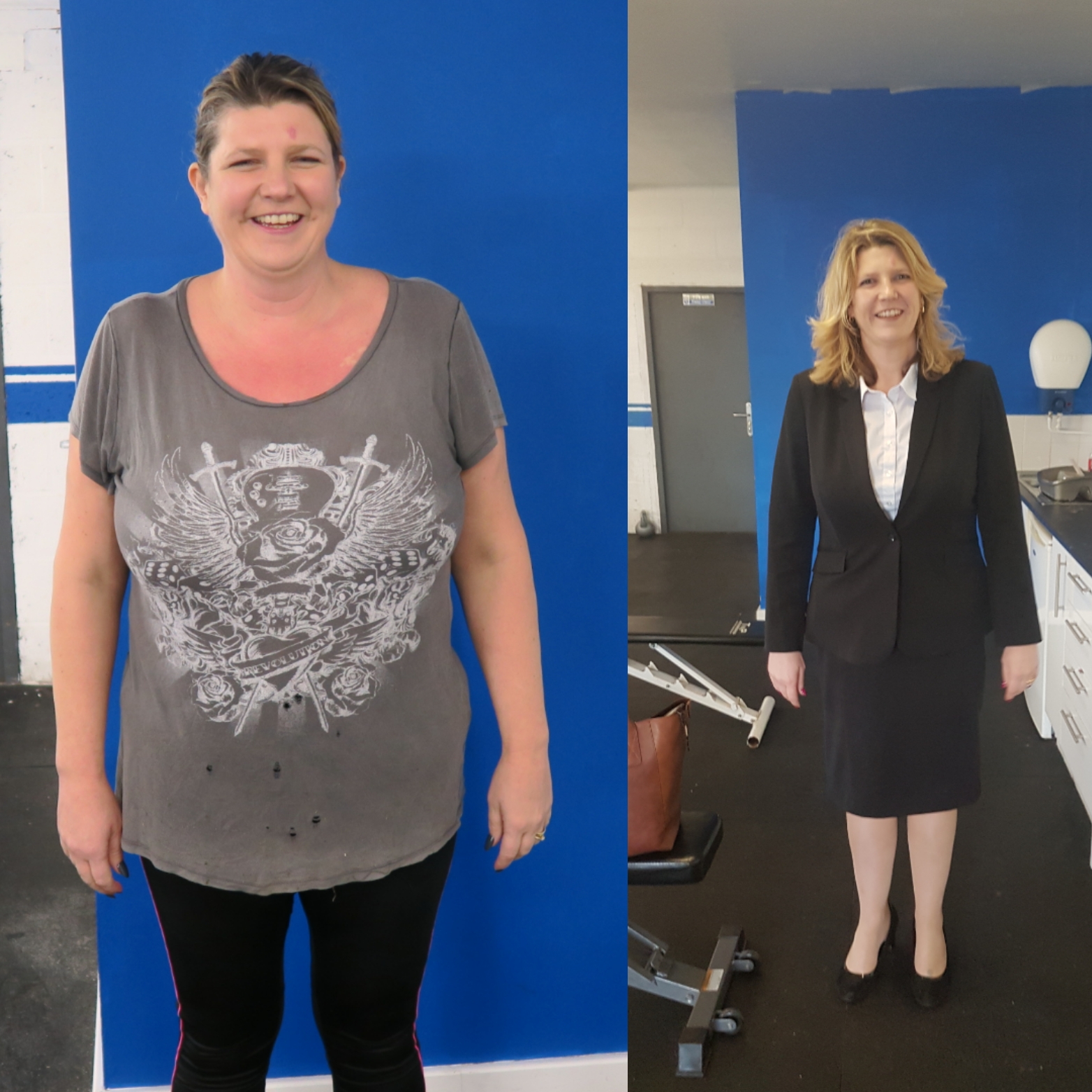 Client D before transformation