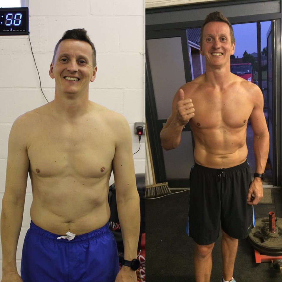 Client B after transformation, 16 weeks